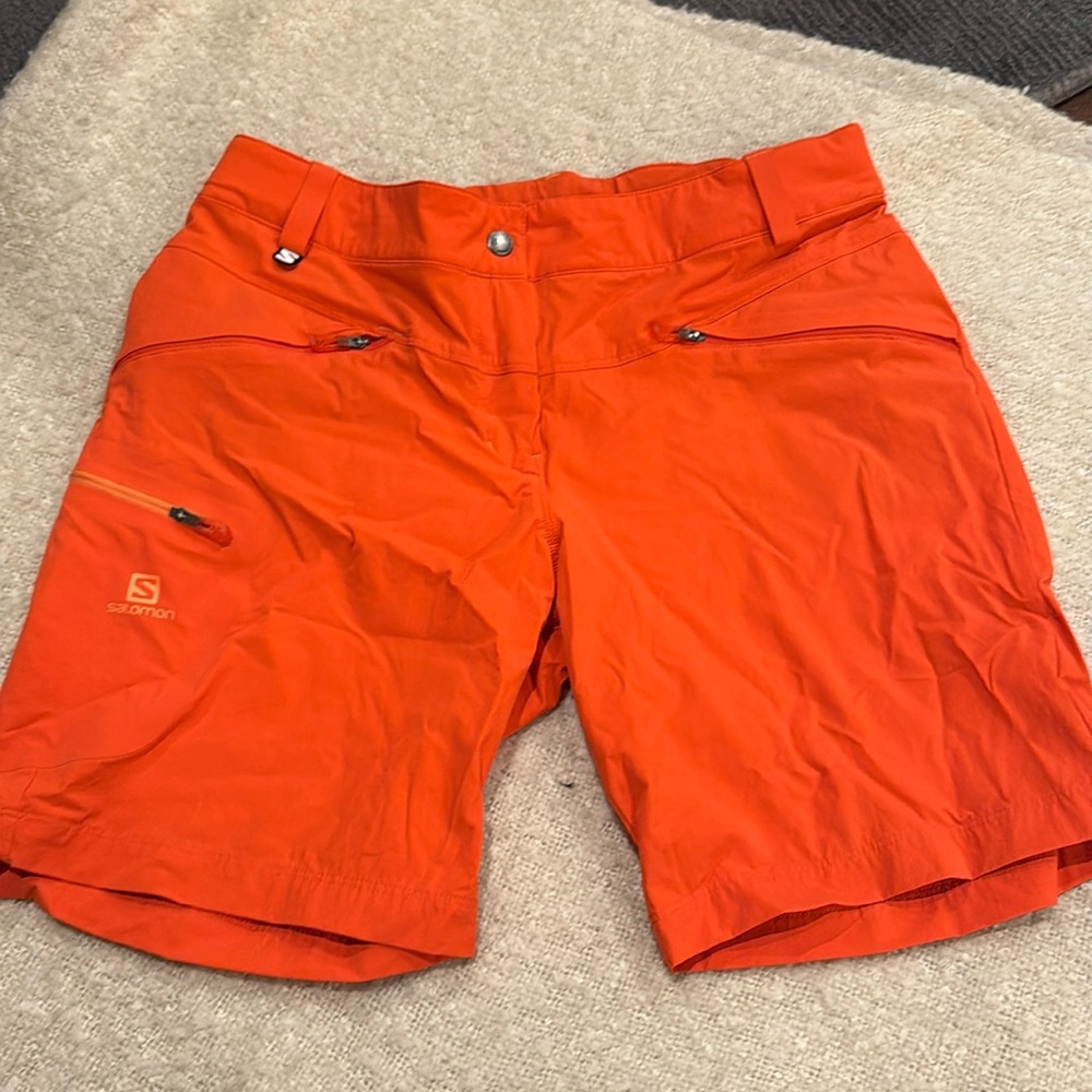 Salomon shorts- size 12 Orange.